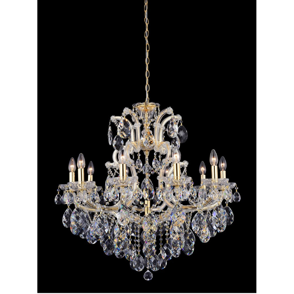 Люстра ISABEL SP11 GOLD/TRANSPARENT