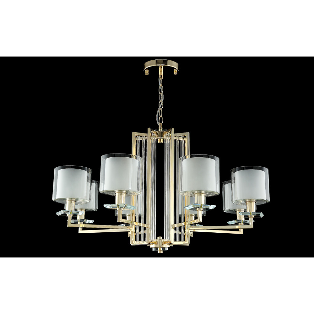 Люстра NICOLAS SP-PL8 GOLD/WHITE