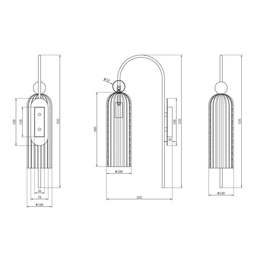 Бра Antic MOD302WL-01CG