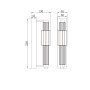 Бра Verticale MOD308WL-L9BL3K