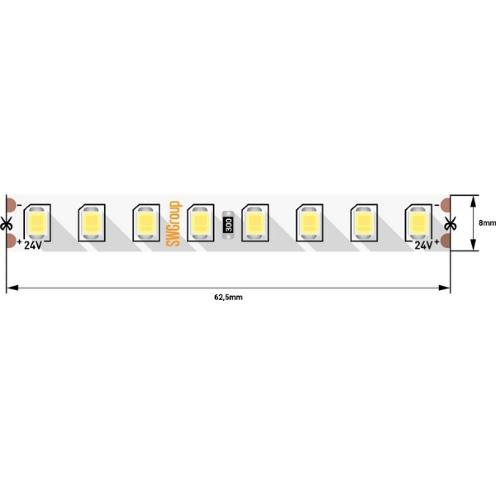 Светодиодная лента  SWG2P128-24-11.5-WW
