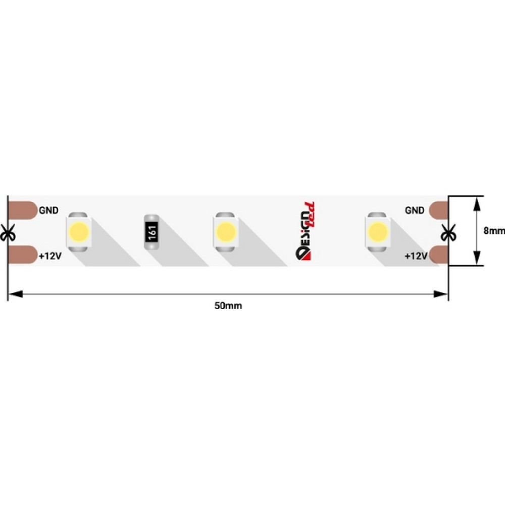 Светодиодная лента LUX DSG360-12-NW-33