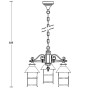 Уличный светильник подвесной  81470/3 Gb
