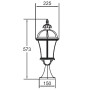 Наземный фонарь  95204L Bl