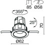 Точечный светильник Wise DL057-7W3K-B