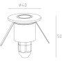 Встраиваемый светильник уличный Встраиваемые светильники c LED W12691 SS